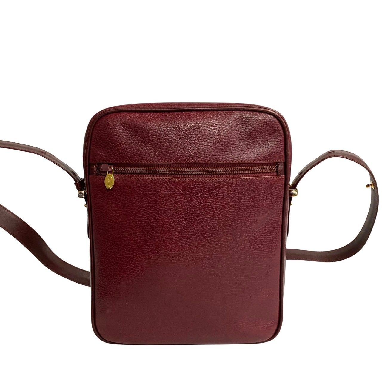 極 美品 袋付 CARTIER カルティエ マストライン ロゴ レザー 本革 2way