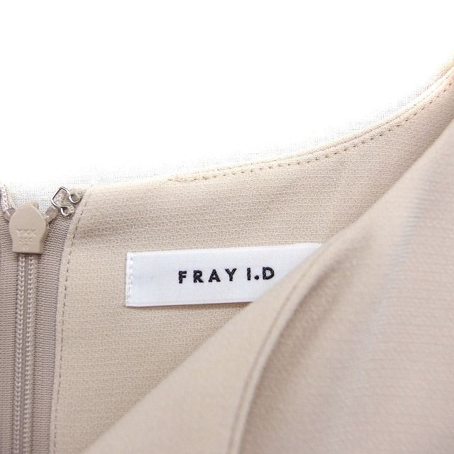 FRAY.I.D ベージュ ノースリーブ ミニワンピース フレイアイディー FRAY I.D バイカラー ワンピース ミニ