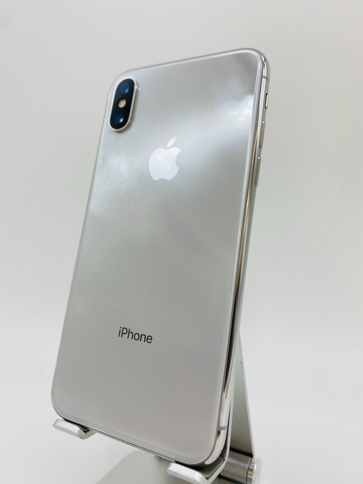 正規 iPhoneX 256GB シルバー/シムフリー/大容量BT新品100％ 023