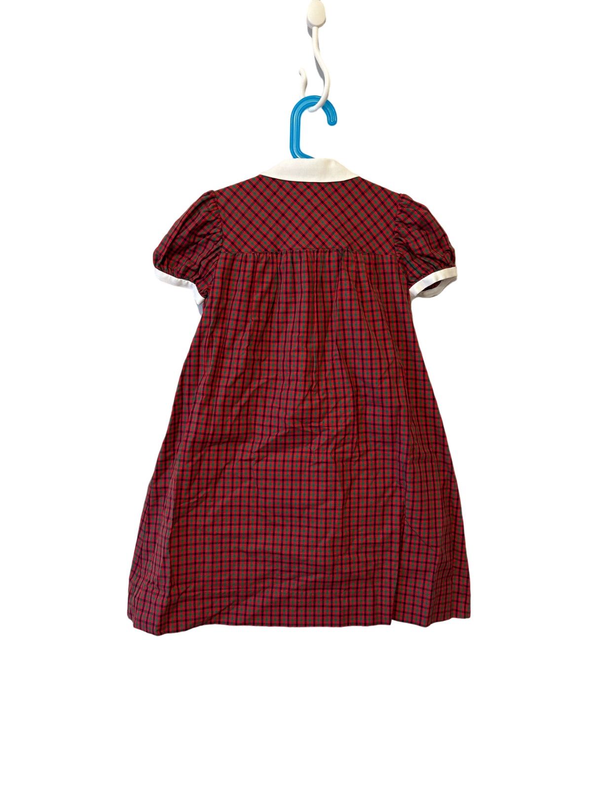 B029 familiar ファミリア 女の子 半袖ワンピース チェック柄 サイズ