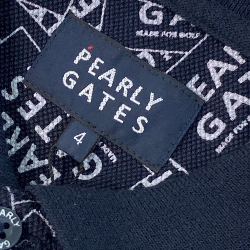 サイズ：4 PEARLY GATES パーリーゲイツ 半袖ポロシャツ 総柄