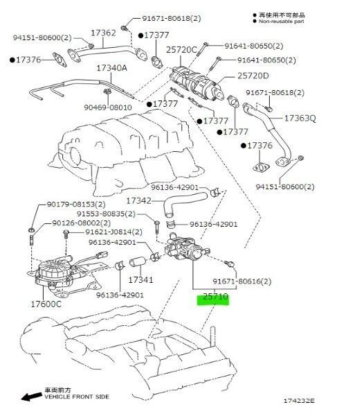 トヨタ タンドラ レクサス GX470 エアスイッチイング バルブ Valve Air SWIT 25710-50022 TOYOTA LEXUS Genuine JDM メーカー純正品