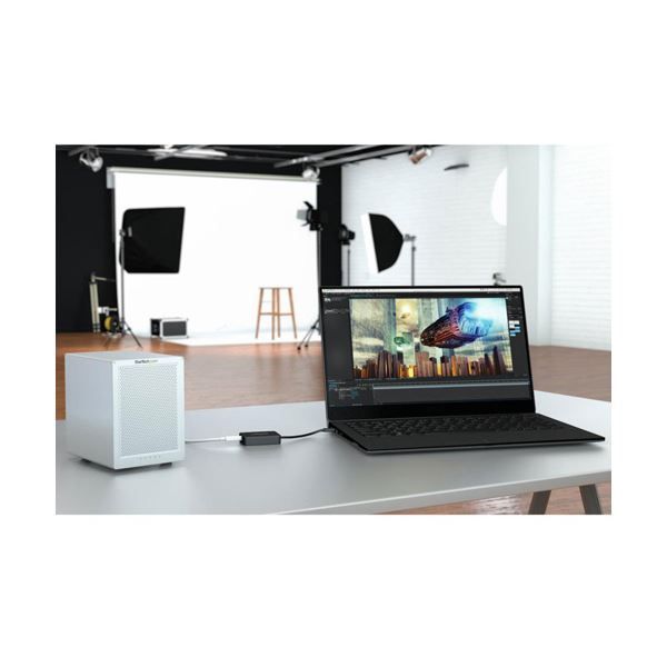  StarTech.com Thunderbolt 3 - 変換アダプタ 1台 変換コネクタ PCケーブル コネクタ