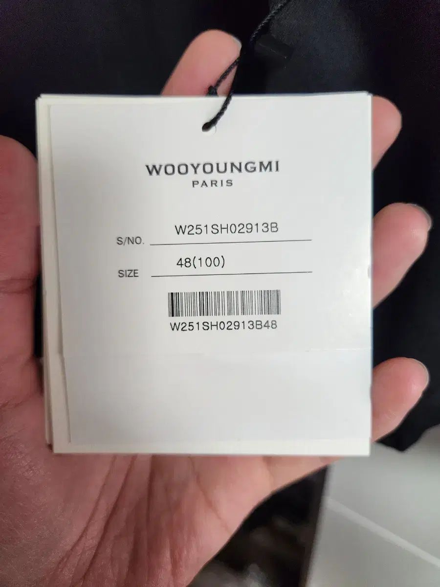 WOOYOUNGMI ウーヨンミ 25ss ポケット ディテール シャツ ブラック 48