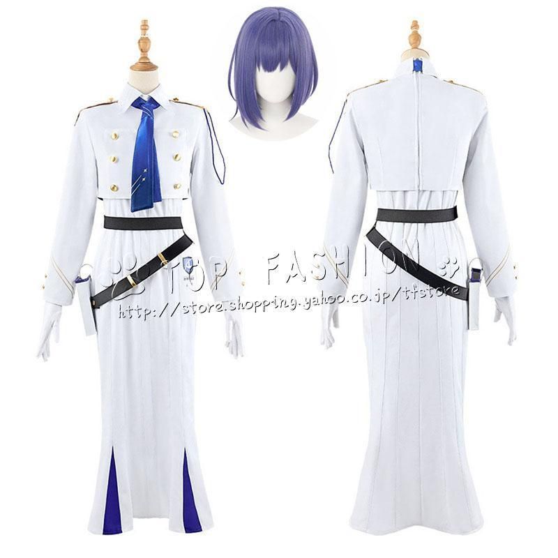 ブルーアーカイブ-Blue Archive- 連邦生徒会 扇喜 アオイ コスプレ 衣装 ウィッグ 靴 道具??