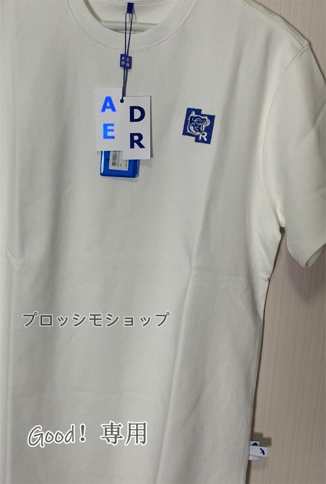 ADER ERROR MAISON KITSUNE コラボ Ｔシャツ アーダーエラー メゾンキツネ ホワイト 半袖カットソー オーバーサイズ -  メルカリ