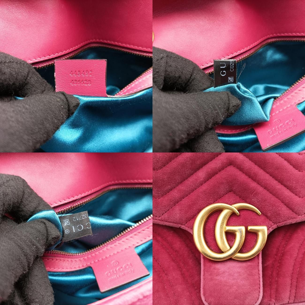 グッチGucciGGマーモントピンクベロア443497C025032712