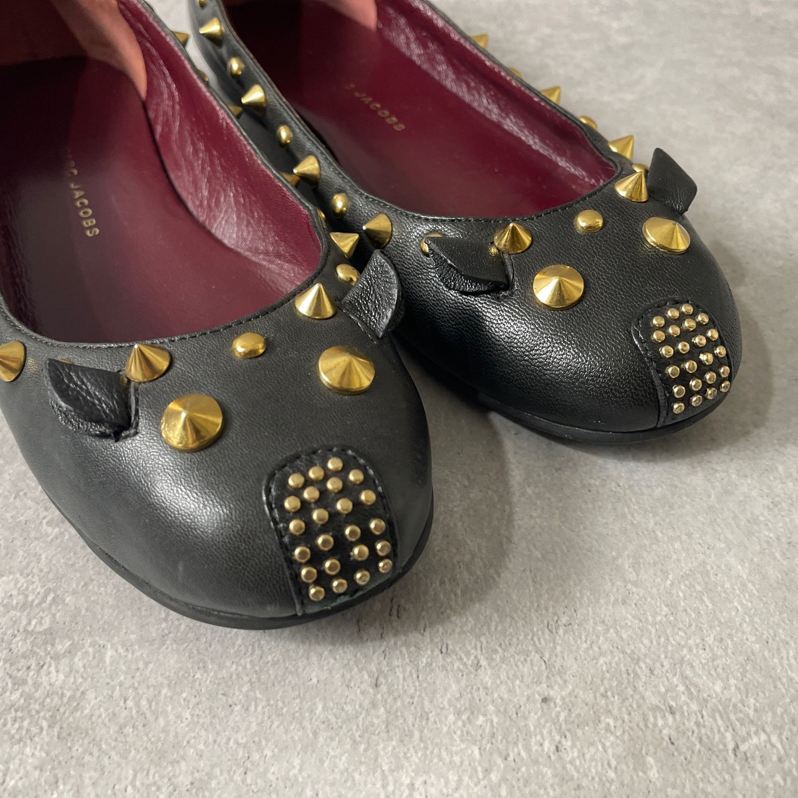 MARK BY MARC JACOBS アニマル スタッズ フラットシューズ