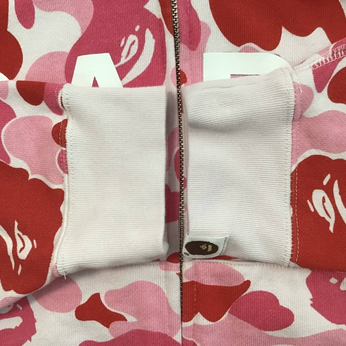 ABC camo Pink パーカー レディース Mサイズ a bathing ape BAPE full
