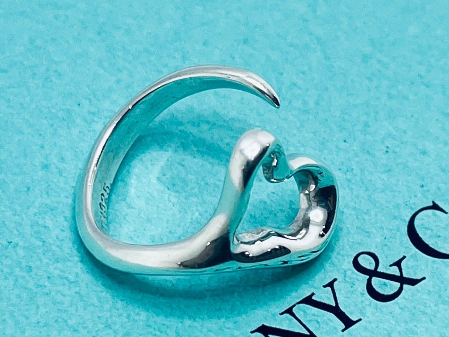 ティファニー 9号 オープンハートリング 指輪 シルバー TIFFANY