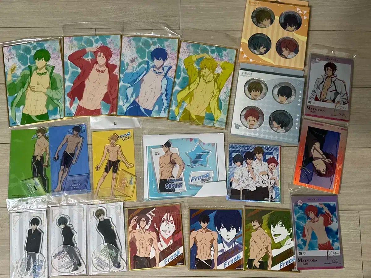 迅速な処理 free Free! アクリル フォトカード トレカ 缶バッジ ビジュアル色紙 販売