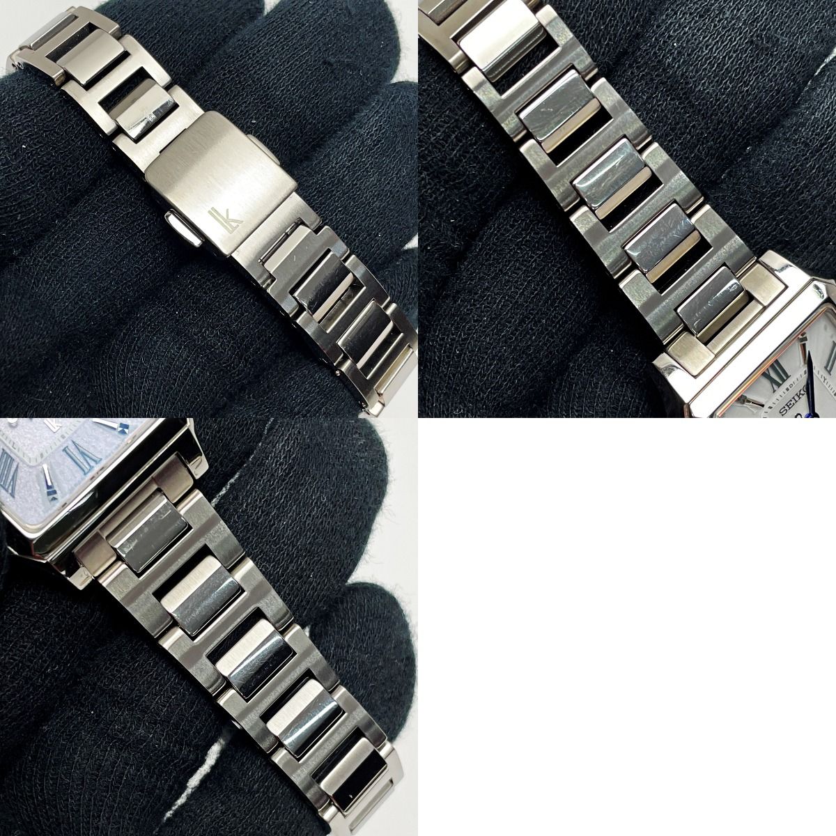 希少】SEIKO ルキア 腕時計 1B22-0CF0 電波ソーラー スクエア 【公式通販】