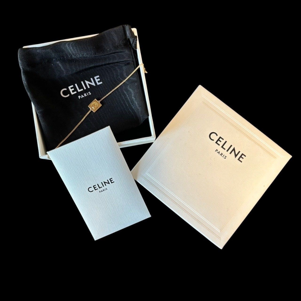 CELINE セリーヌ ブレスレット ブランド小物 アルファベット ゴールド 