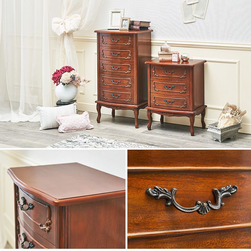 アンティークstyle 猫脚5段チェスト