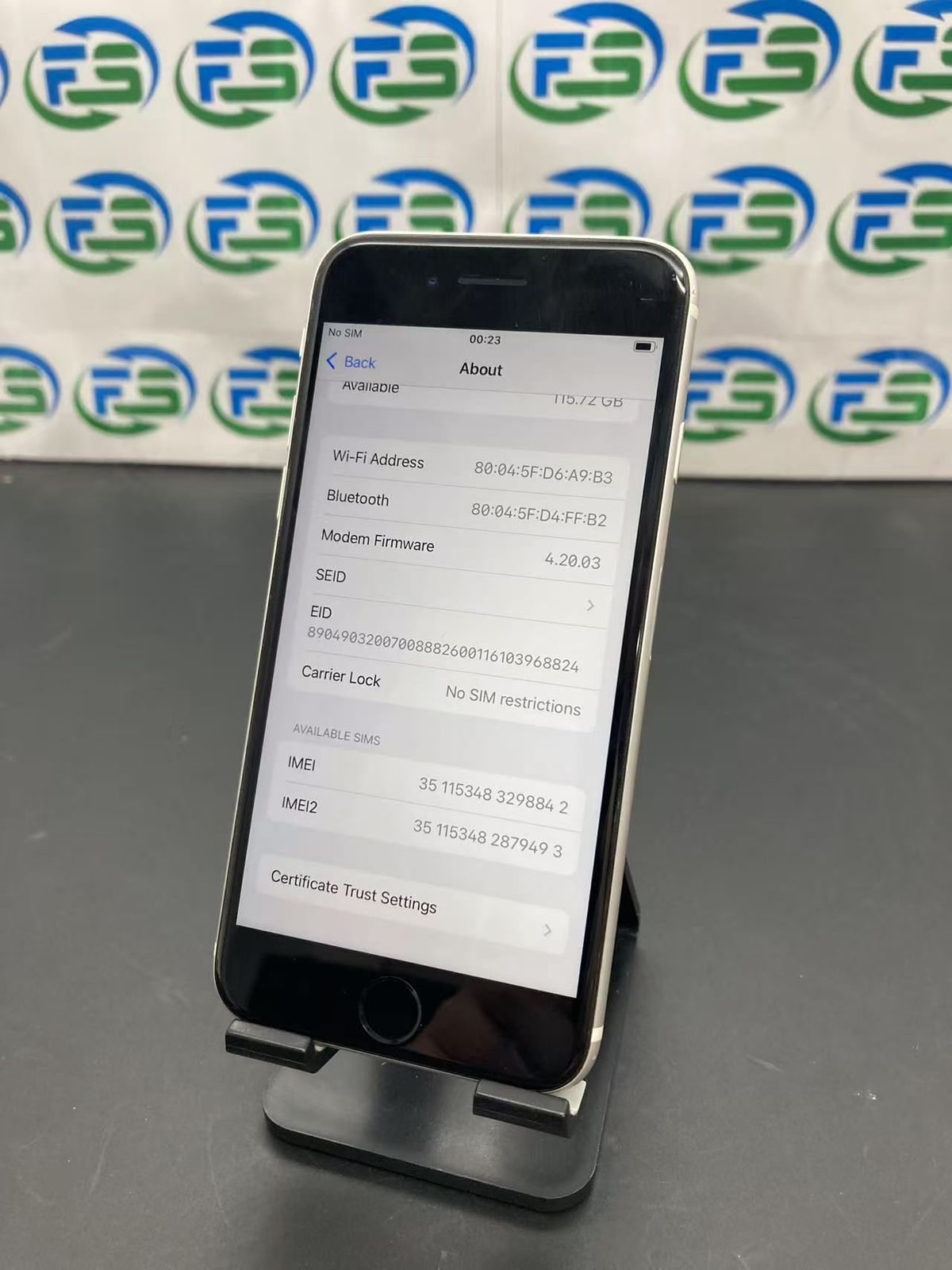 訳あり iPhone SE 第3世代 128GB スターライト SIMフリー 画面