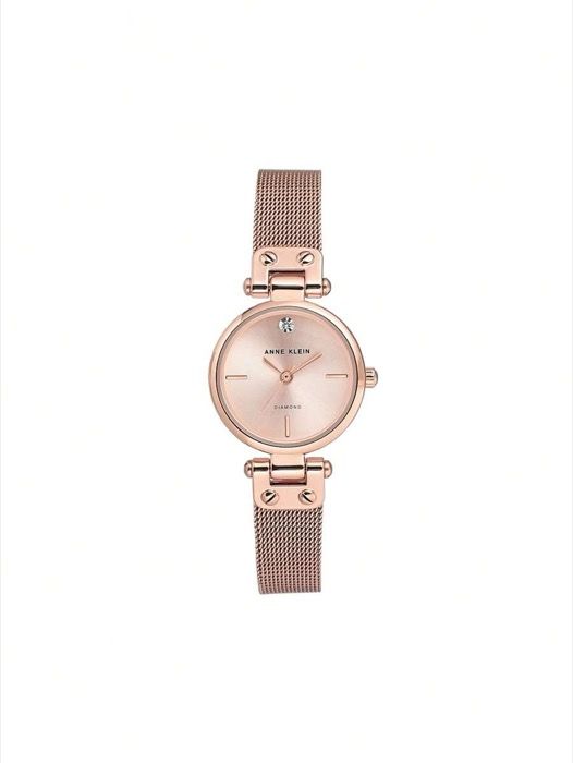 腕時計 レディース クォーツ ダイヤモンドアクセントメッシュブレスレット付き レディース腕時計 クォーツ式 エレガントな女性用カジュアルビジネス腕時計 |3002RGRG ローズゴールド