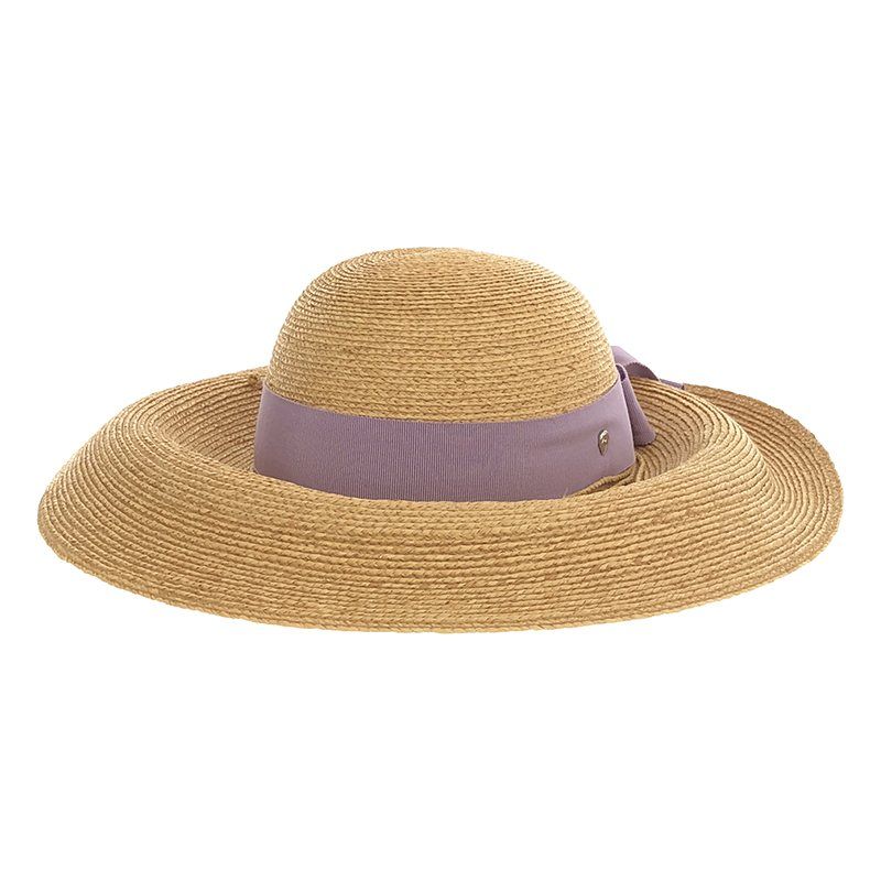 HELEN KAMINSKI ヘレンカミンスキー ストローハット パープル 美品