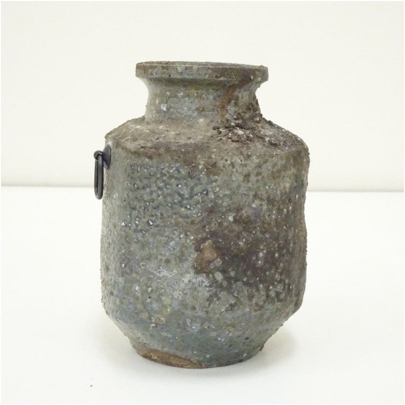 丹波焼 市野元和造 掛花入（共箱） 花入れ 茶道 茶道具 花瓶 花器