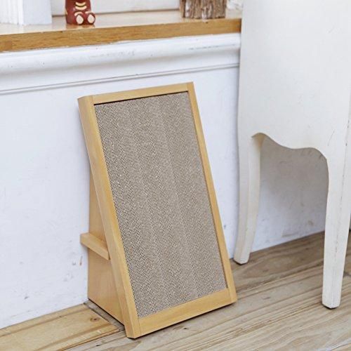 ペットプロ スクラッチスロープ スモールウェーブ ゴミが出にくい 高密度 高耐久 猫 爪研ぎ ナチュラル