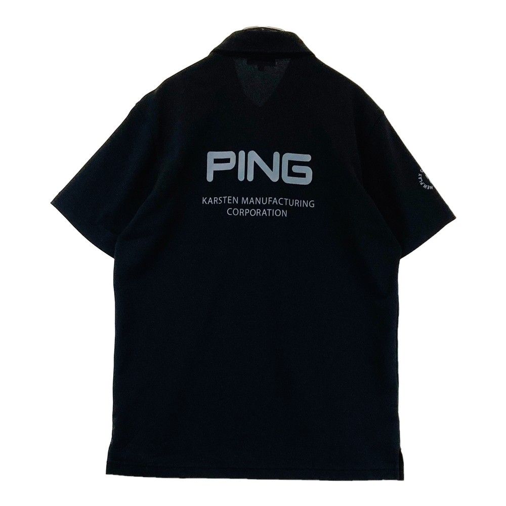PING ピン プレーティング天竺半袖ハイネックシャツ メンズ 2025