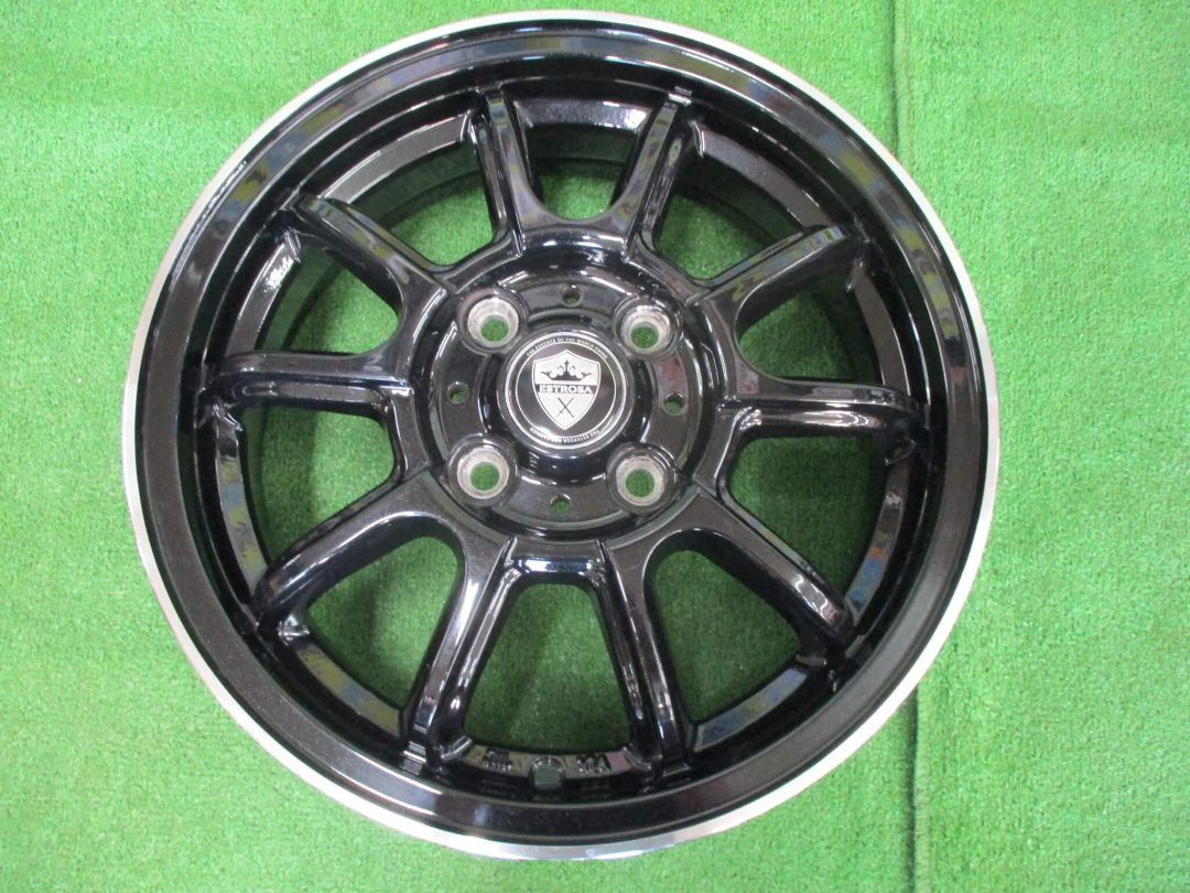 エステローザ 4.5J-14 4H100 43 N-BOX タント スペーシアなど ホイール 4 本 Y89 大和店