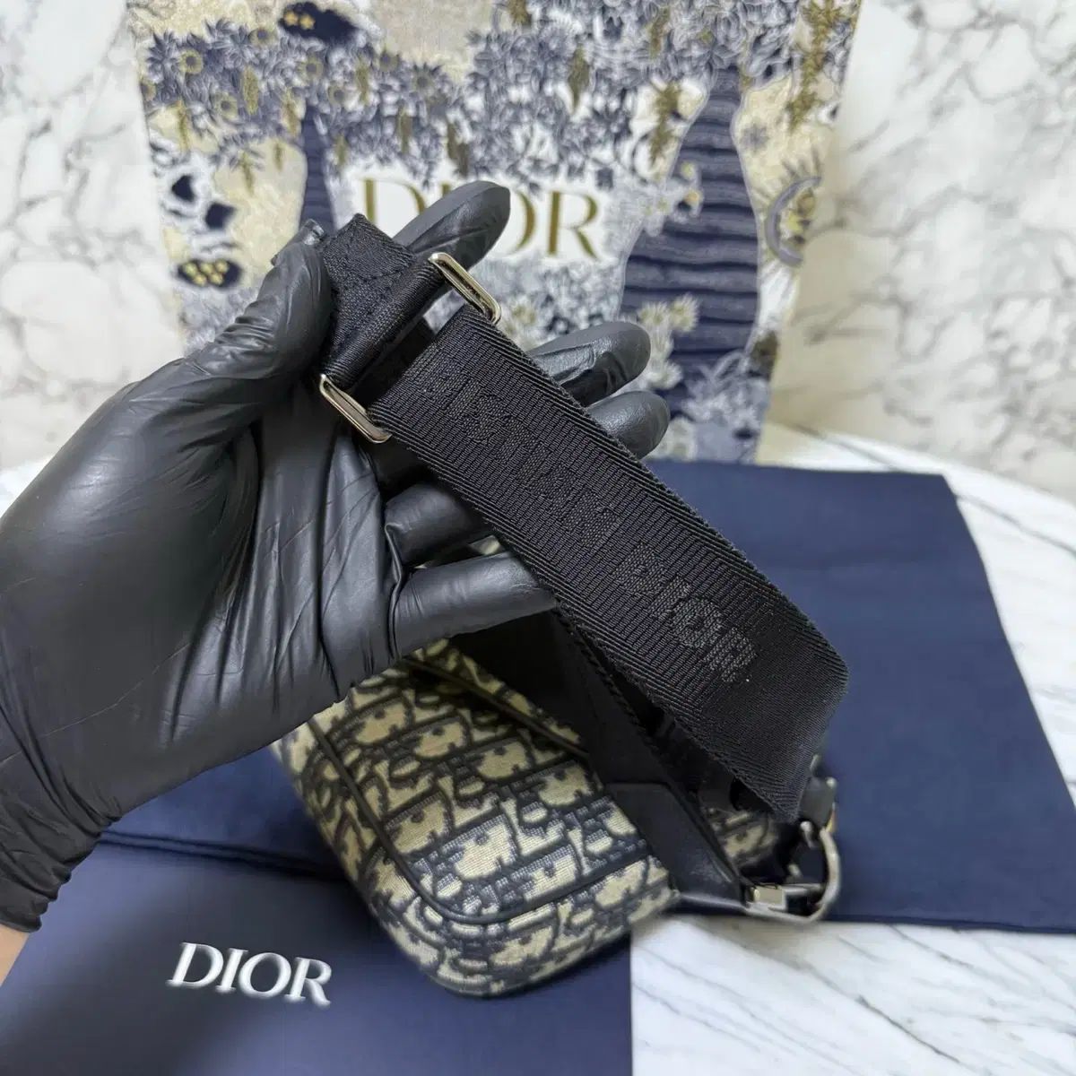 Dior(ディオール) オブリーク トリプル サドルバッグ クロス