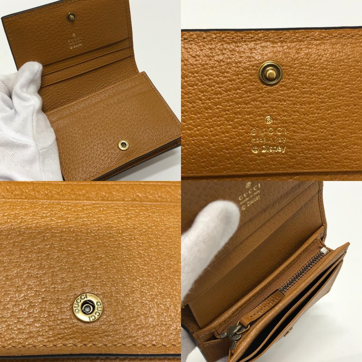 新品未使用品　箱付き　GUCCI グッチ　折り財布　GGスプリーム　ディズニー GUCCI グッチ 2つ折り財布 ミッキーマウス 602534 GGスプリーム