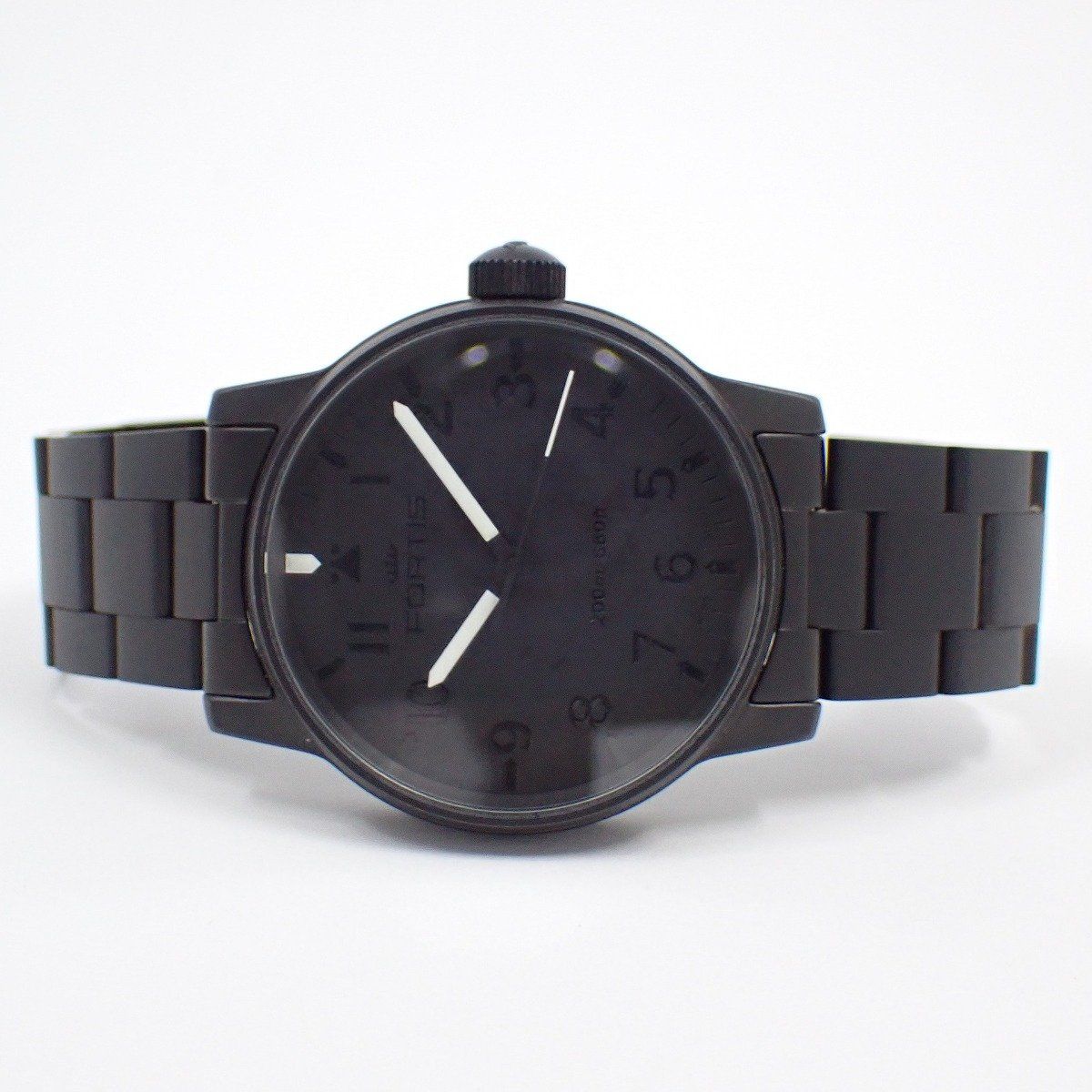 フォルティス自動巻き200防水時計ブラック