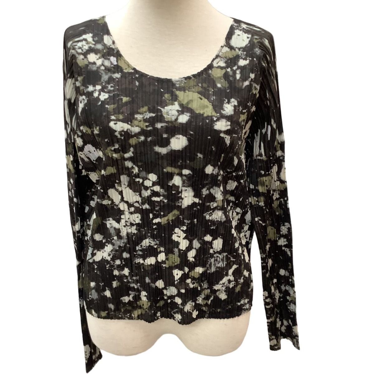 ♪♪ISSEY MIYAKE イッセイミヤケ PLEATS PLEASE カットソー 総柄 SIZE  