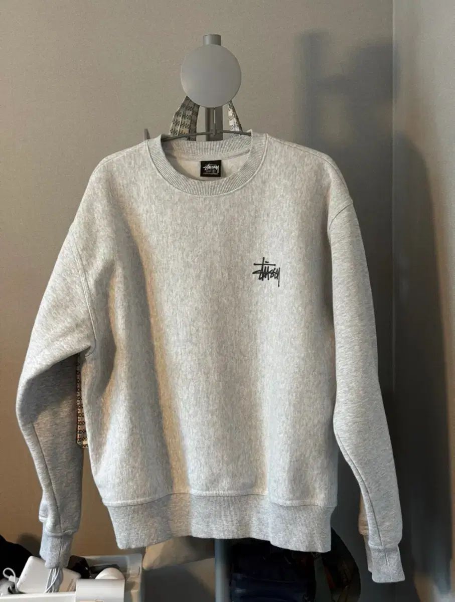 STUSSY ステューシー スウェット S アッシュ ヘザー