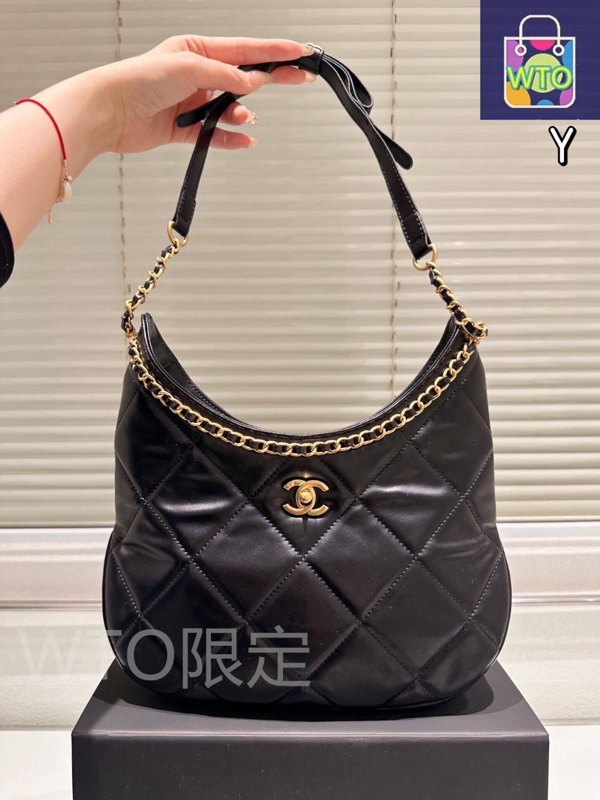 【上品なアンティーク調】★CHANEL★HOBO バッグ★25A限定 今日特価】Chanel 25P Bow - decorated Hobo Bag シャネル 25P