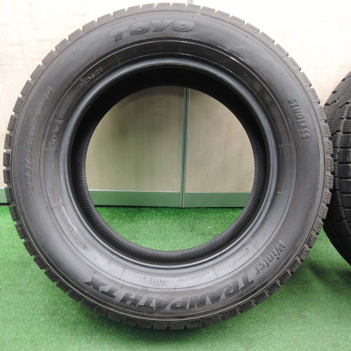 バリ溝 19年 9.5分 スタッドレス 225 65R17 トーヨー ウインタートランパスTX タイヤ 17インチ CX-5 CX-8 等 3112102NJスタ