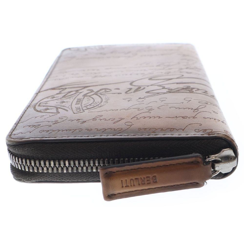 Berluti (ベルルッティ) カリグラフィ ラウンドジップ 長財布 ブラウン