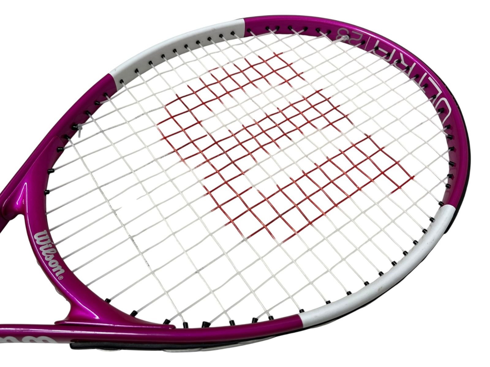 wilson - 【美品】硬式テニス ラケット ウィルソン ピンク ケース付き wilson - 中古 テニスラケット ウィルソン バーン ピンク 21