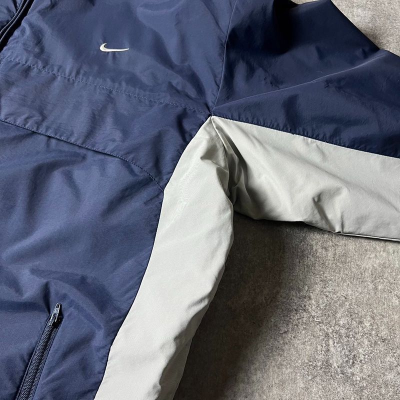 00s NIKE フリース ライナー フルジップ ナイロン ジャケット XL / Y2K