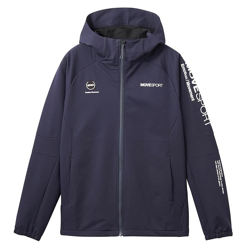 彡 ムーブスポーツ HEATNAVI TOUGH ソフトシェル フルジップフーディー ST4FJK23M_NV00_XO 1