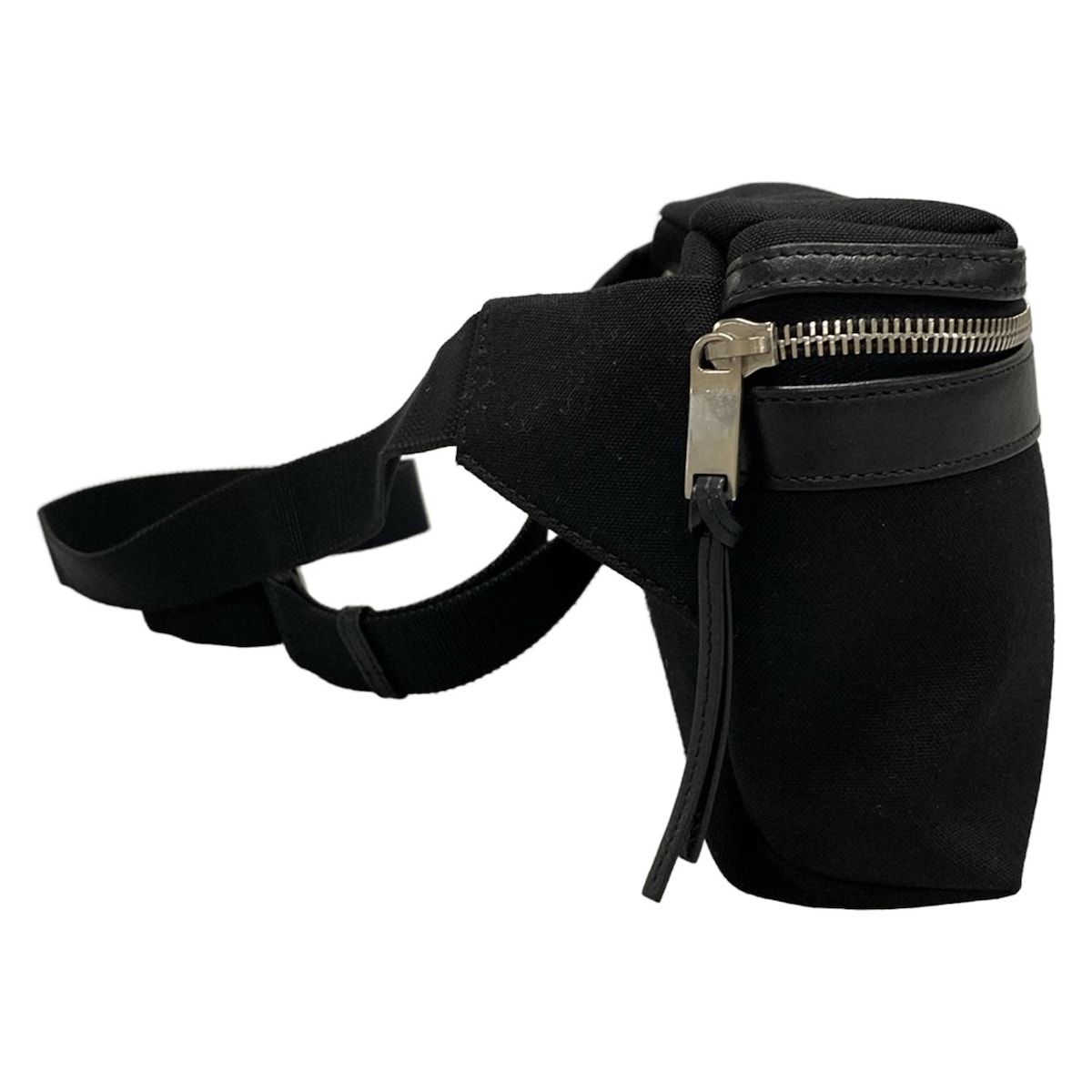 SAINT LAURENT PARIS サンローランパリ ウエストポーチ シティベルトバッグ 505973 黒 キーリング付き レザー