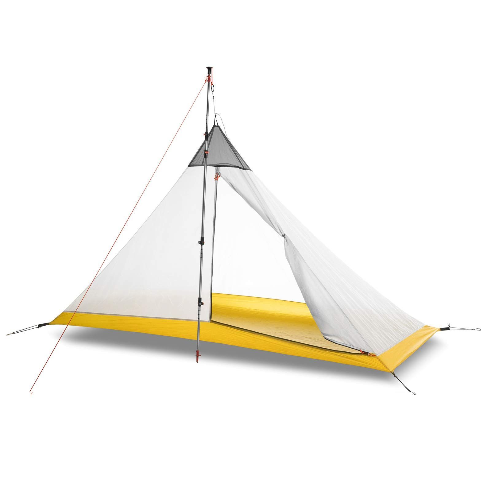 Color 4シーズン 1~2人用 インナーテント キャンプ 蚊帳 モスキートネット 一人用テント ツェルト メッシュテント 低荷重テント 登山 超軽量 通気性 設営簡単 ペグ付き ポール別売