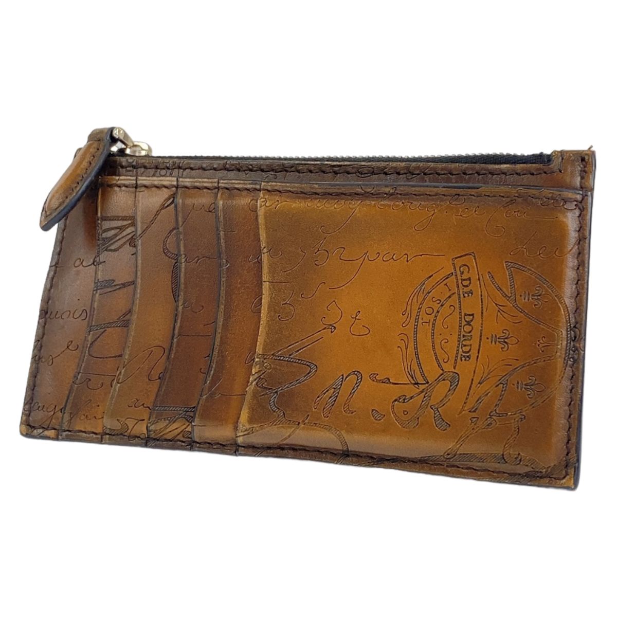 ベルルッティ Beruti 悪し カードケース カリグラフィー 中古 美品 