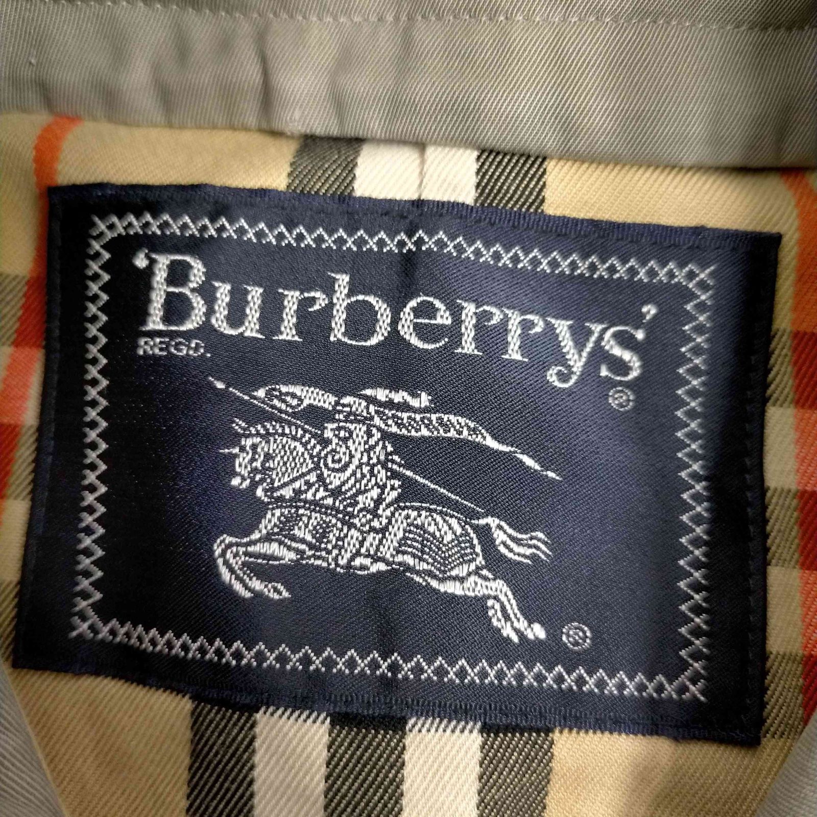 バーバリーズ BURBERRYS 90S 紺タグ ステンカラーコート メンズ 表記無
