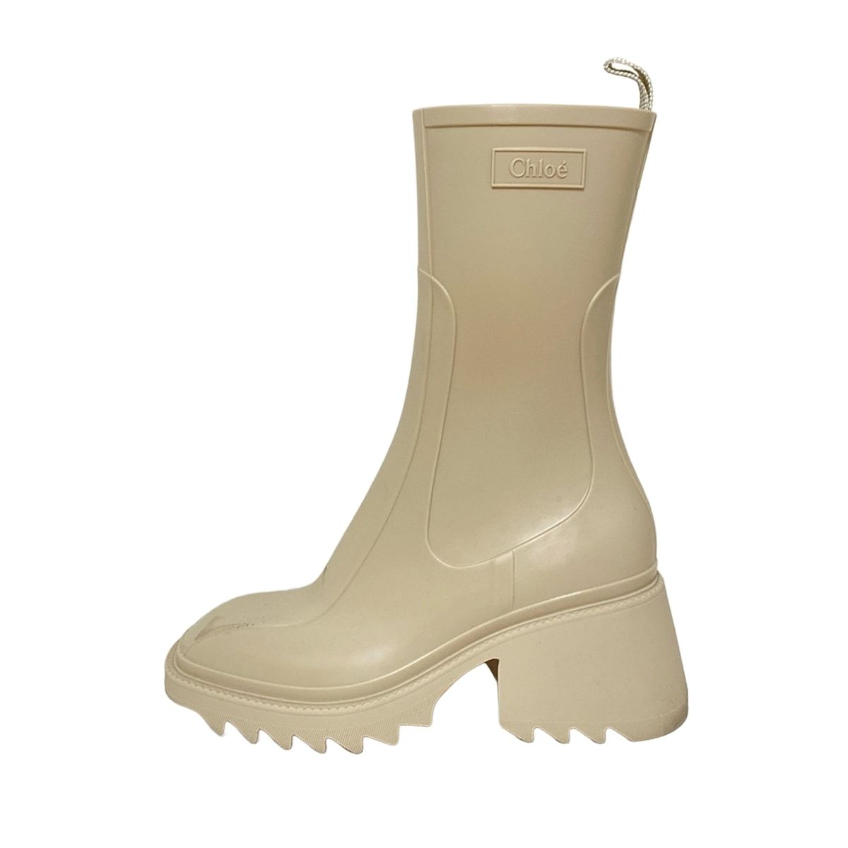 Chloe(クロエ) レインブーツ 37 レディース - ベージュ サイド
