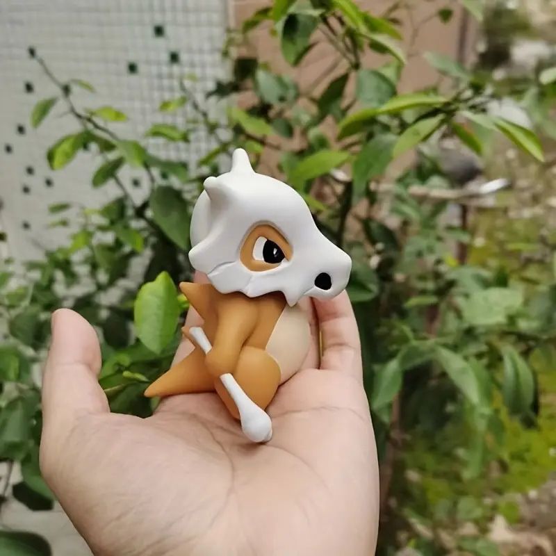 ポケモン風 スカル付きエナメルコレクションフィギュア - かわいい8cmサイズ、デスクトップ装飾に最適