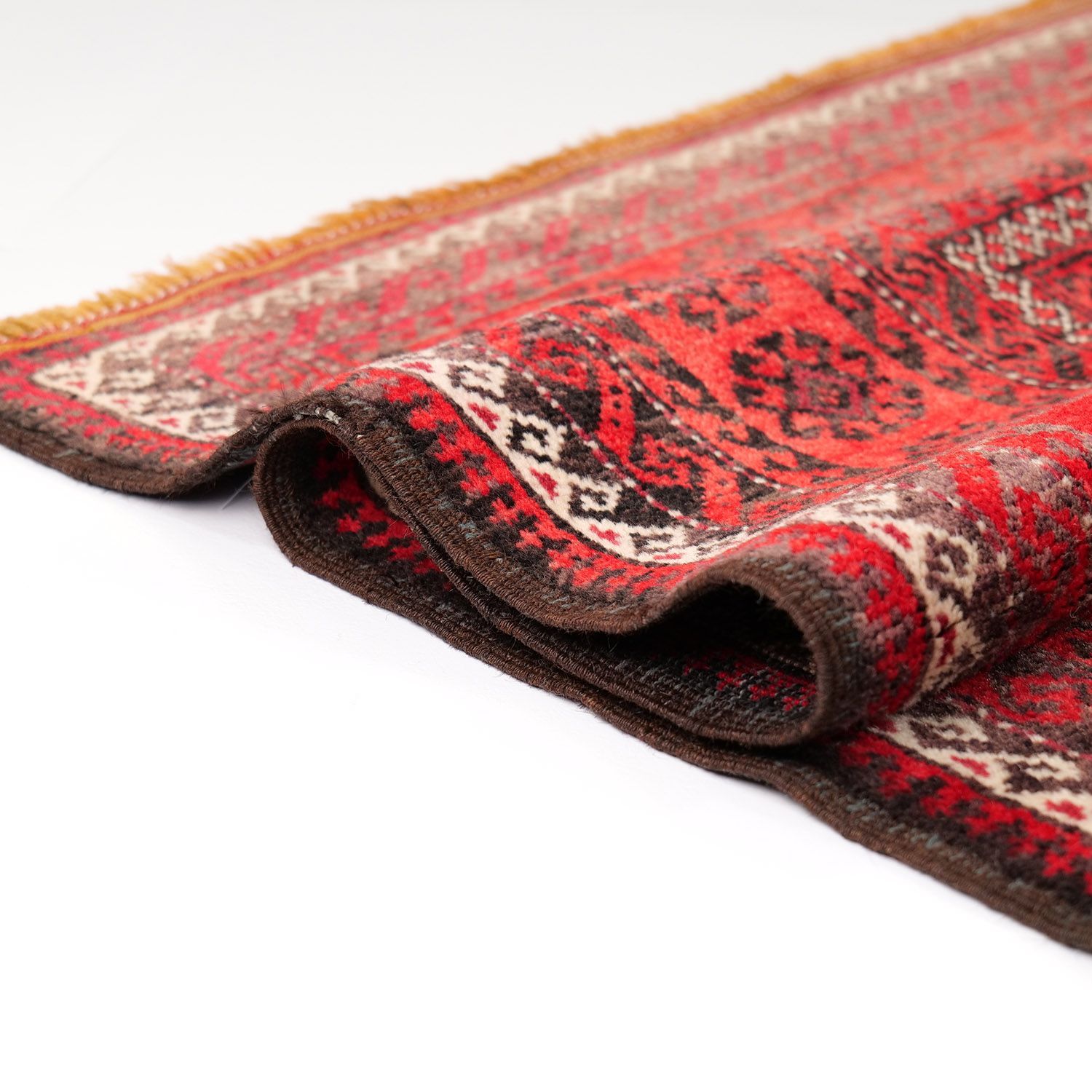 ニシャブール 1960年代 2400×1070mm セミアンティーク メムリングギュル 手織り - carpet-アンティークペルシャ絨毯 ヴィンテージラグ専門店 MARWIL-DEMENAGEMENTS_CH