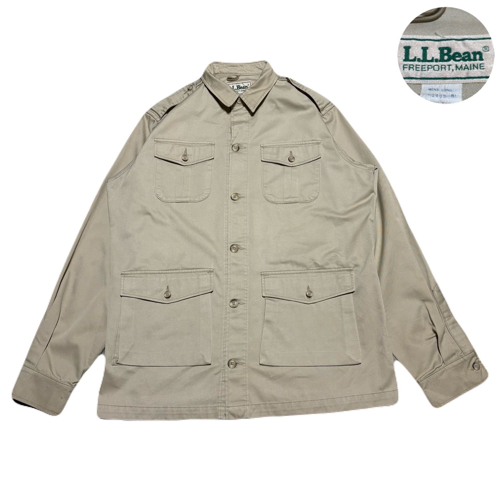 L.L.Bean LLBean エルエルビーン SafariJacket サファリジャケット 80s 