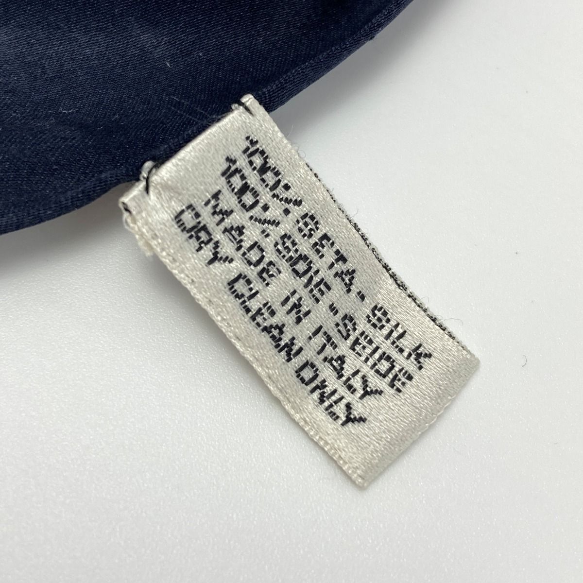 CHANEL シャネル ボタン柄 スカーフ ネイビー シルク100％ ココマーク