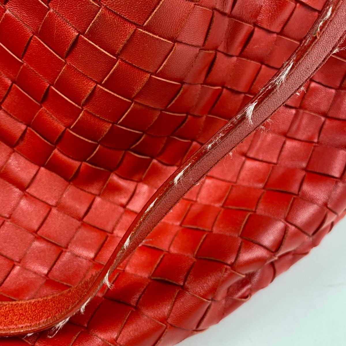 ボッテガヴェネタ　バニティ　ハンドバッグ　イントレチャート　レッド ボッテガヴェネタ BOTTEGAVENETA イントレチャート トートバッグ