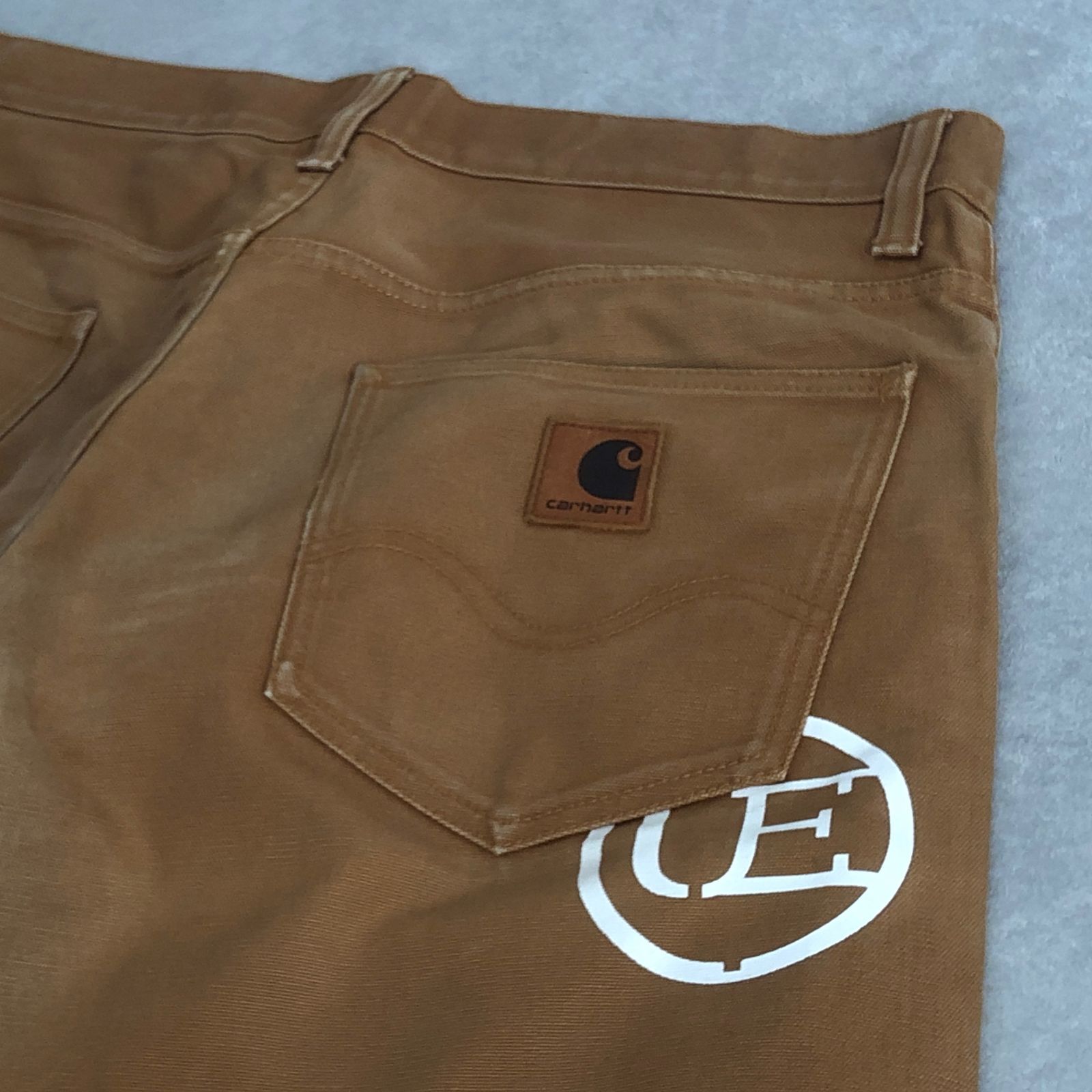 uniform experiment x CARHARTT ハートタグ ダック ペインター パンツ