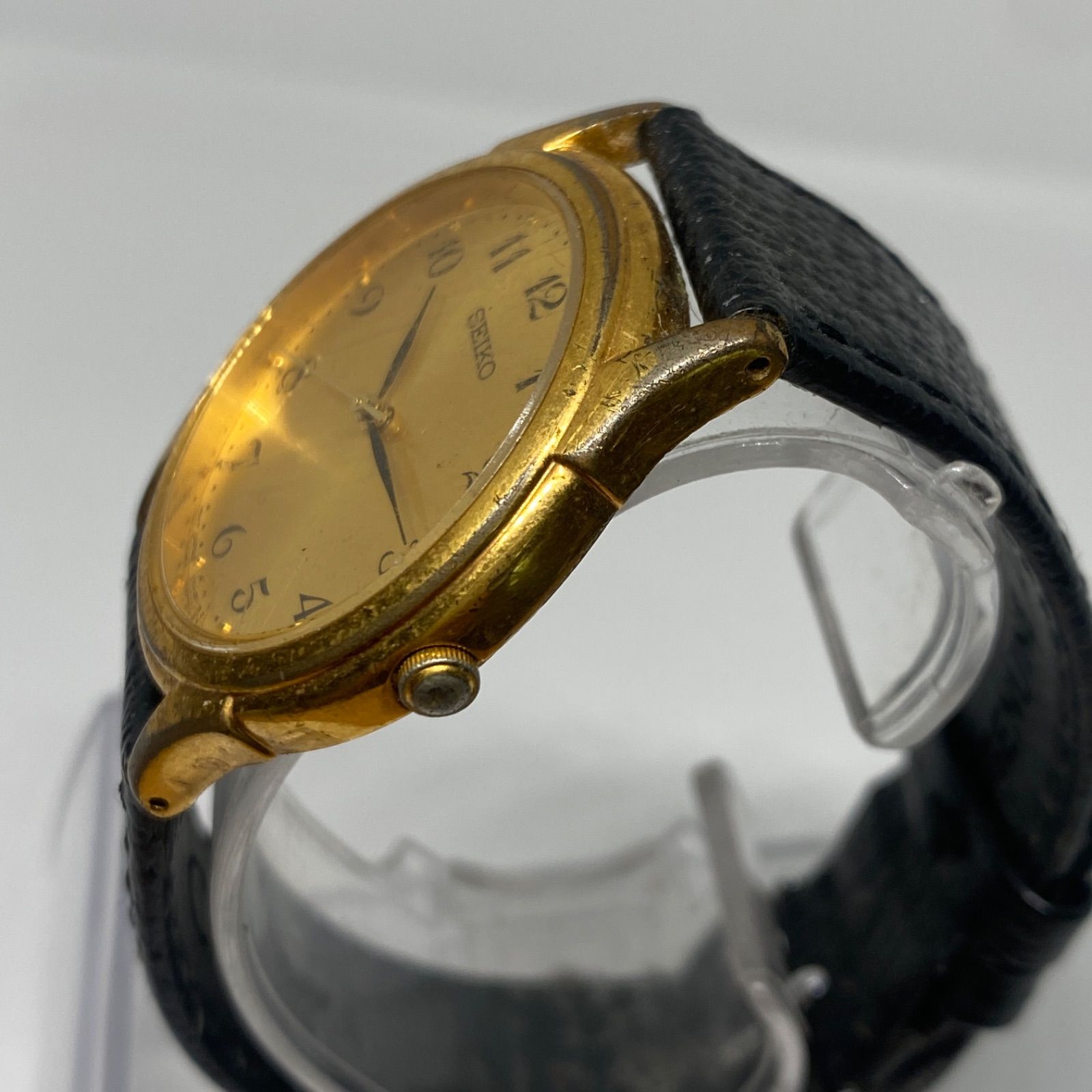 【新品電池】 SEIKO セイコー メンズ 腕時計 ゴールド V701-1920 SEIKO セイコー V701-1920 クォーツ 腕時計ヴィンテージ