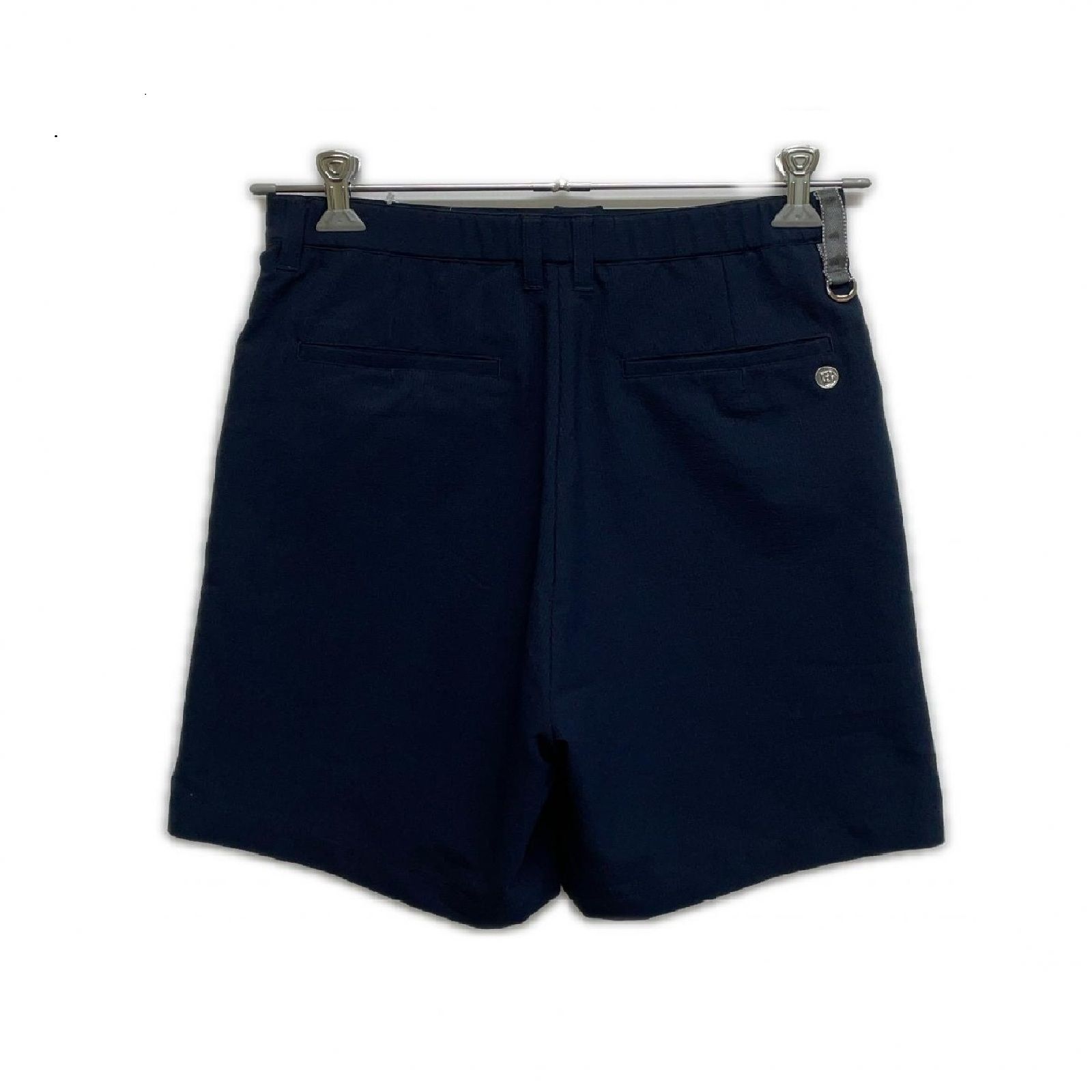 レディース ブリーフィング BRIEFING ショートパンツ L 紺 ネイビー シアサッカー地