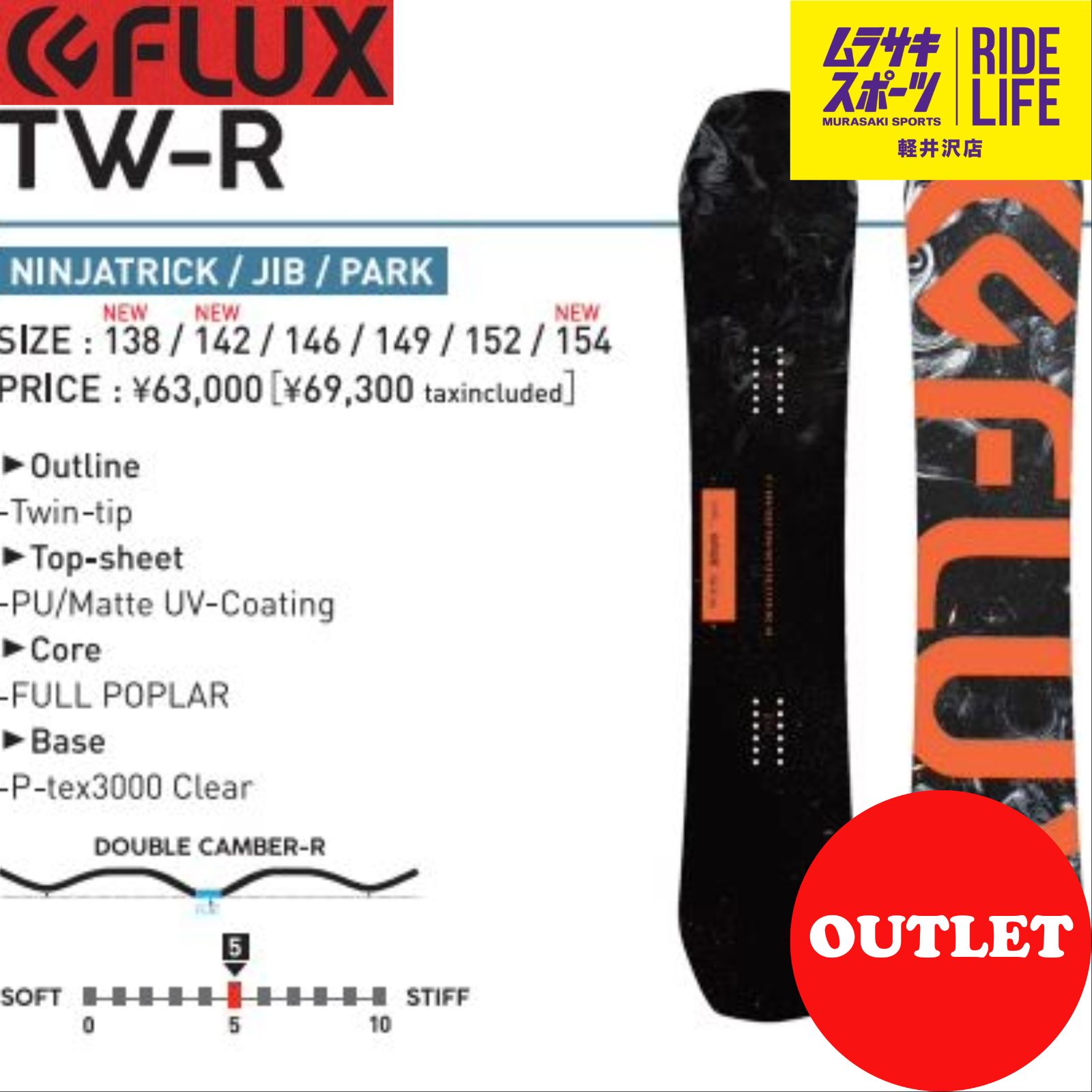 FLUX　フラックス　TW-R　グラトリ　22-23モデル